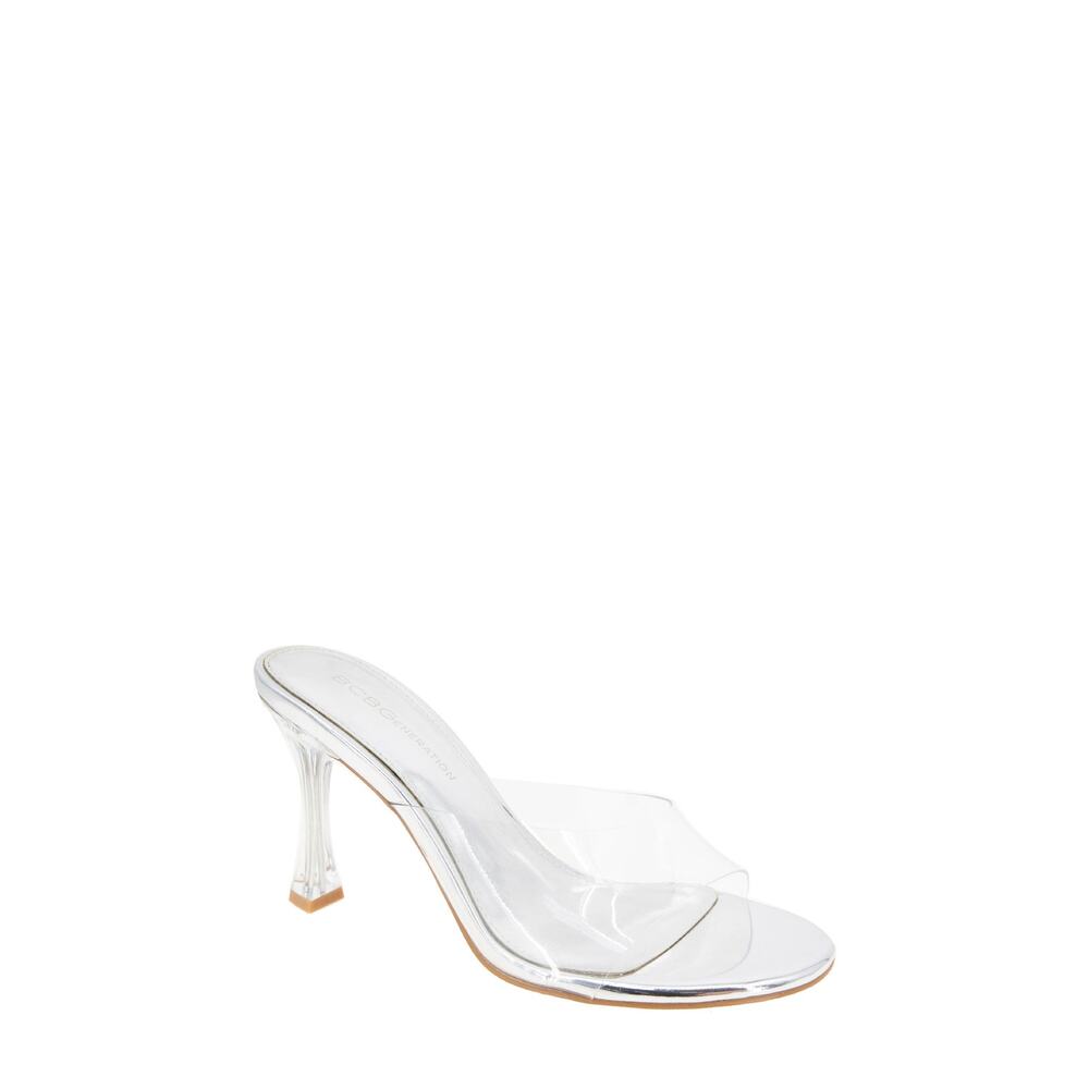 Bcbgeneration 'Martina' Silver Cinderella Slipper Sandal Size 9